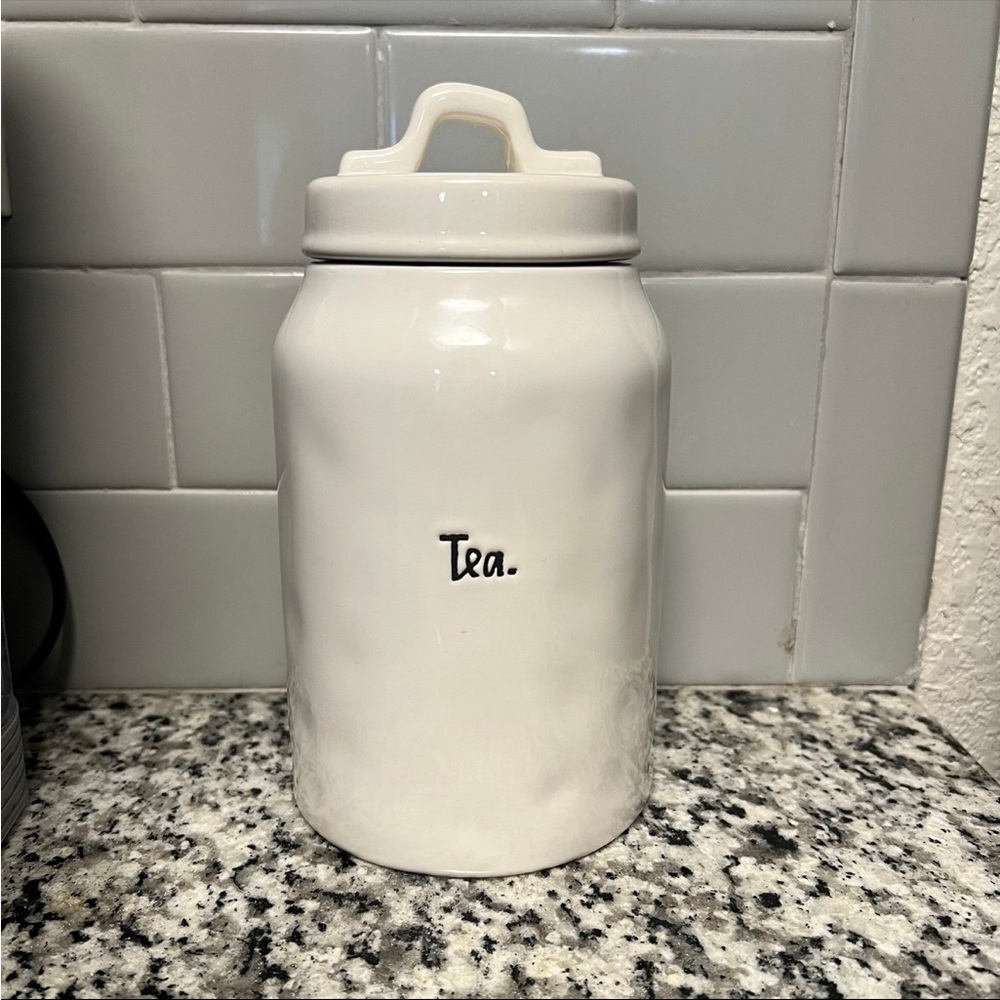 Rae Dunn Ceramic Tea Container
